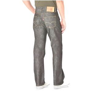 Levi’s Red Tag Washed Black 501 Button Fly Straight Leg Jeans Size W36 L30